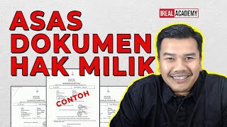 ASAS DOKUMEN HAK MILIK [PROPERTY][HARTANAH]