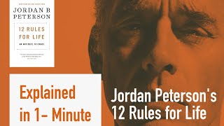 Jordan Peterson 12 Rules for Life | Explained in 1-Minute | #JordanPeterson  #Shorts