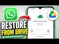 How to Restore WhatsApp Backup From Google Drive | Restore WhatsApp Messages