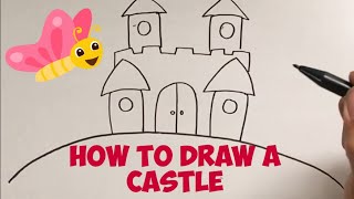 How to draw a castle in minutes