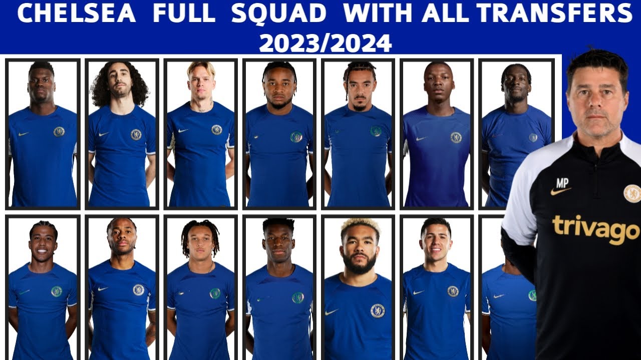 CHELSEA Full Squad With All Transfers 2023/2024 - YouTube