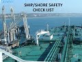 ship shore safety checklist video