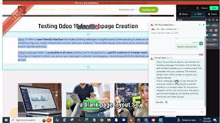 Odoo 19 Website Builder Tutorial | Create Web Pages with AI, Forms & CRM Integration