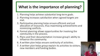 Program Planning | Part 2