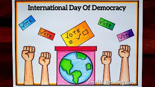 International Day of Democracy Drawing | Voters Awareness Drawing | National Voter's Day Drawing |