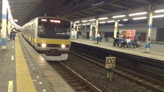 JR東日本E231系　船橋駅に到着