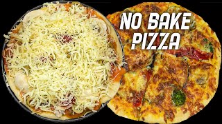 बिना ओभन घरमै पिज्जा बनाउने सजिलो तरिका | Start to Finish Pizza Recipe with Dough Sauce and Toppings