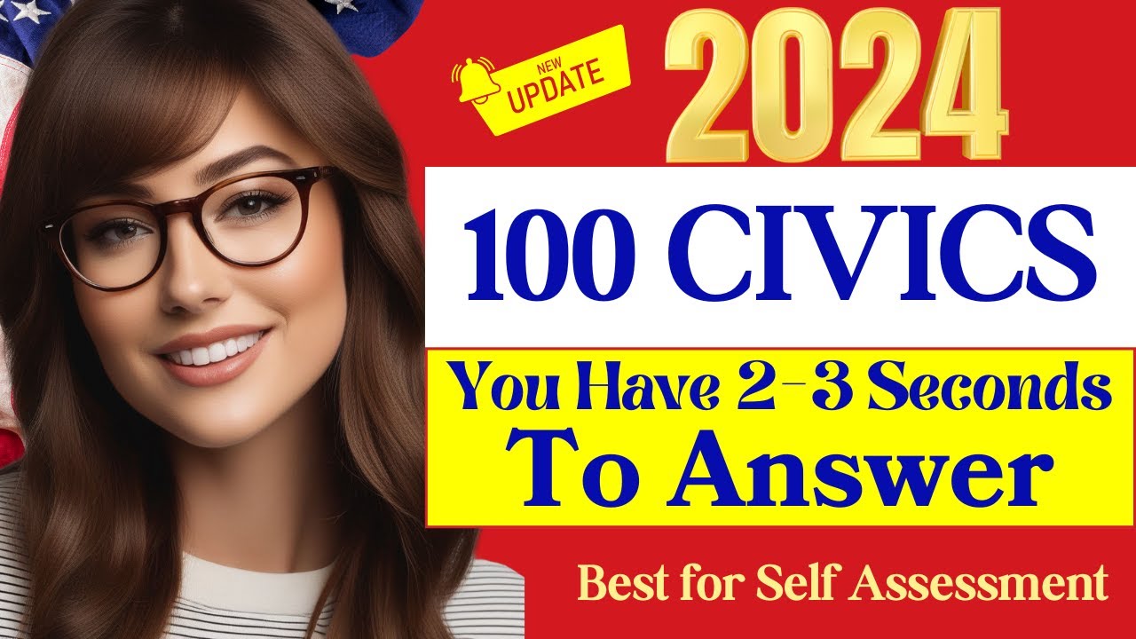 2024 (EASY Answer) USCIS Official 100 Civics Questions & Answers For US ...