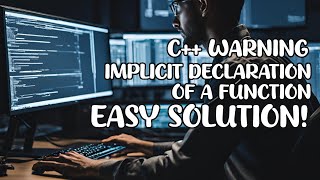 C/C++ Warning: Implicit Declaration of a Function - easy solution