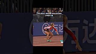 THE MOST INSANE WALKDOWN😱⚡#fastest #100k #100 #relay #sprinter #sprinting #hardwork #running #speed