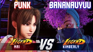 SF6 ▰ PUNK (Mai) vs BANANAUYUU (Kimberly) ▰ High Level Gameplay