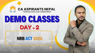 NRB Act 2058 || Corporate \u0026 Other Laws ||Demo Classes || CA Dhurba Pd Devkota