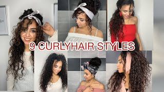 9 idées coiffures CHEVEUX  BOUCLÉS/ 9 CURLYHAIRSTYLES