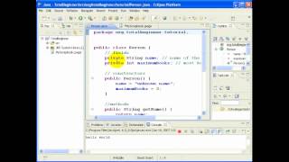 Eclipse and Java for Total Beginners - Lesson 3