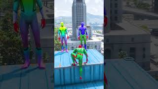 GTA 5 Epic Water Ragdolls | Spider-Man Jumps / Fails ep.166 #shorts