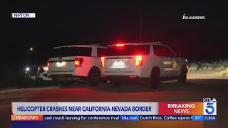 FAA, NTSB investigating helicopter crash near California-Nevada border