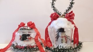 Tutorial Christmas Snow globe Ornament