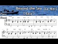 Beyond the sea /  Easy Piano Sheet Music / Charles  Trenet /by SangHeart Play