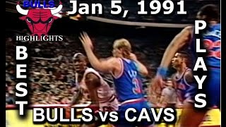 Jan 5, 1991 Bulls vs Cavs highlights