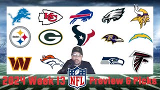 2024 NFL Week 13 Preview & Picks