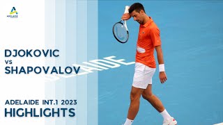 Novak Djokovic vs. Denis Shapovalov Highlights | 2023 Adelaide International 1 Gameplay PS5
