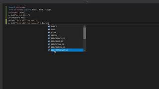 Create Colored Text In Python Output