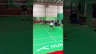 How to multi shuttle drill fr badminton in Champion sports club Gwalior #badmintontechnique #sports