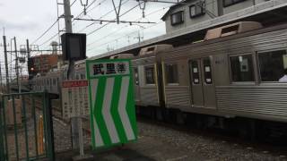 【鉄道動画】武里駅にて　東武50050系\u0026東急8500系通過シーン