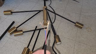 How To Wire A Pendant Light With Blue And Red Wires!