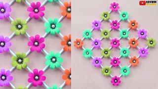 Easy and Quick Paper Wall Hanging Ideas / A4 sheet Wall decor / Cardboard Reuse /Ide Hiasan Dinding