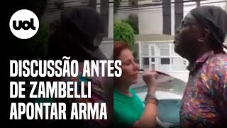 Vídeos mostram discussão entre homem e Carla Zambelli antes da deputada sacar arma