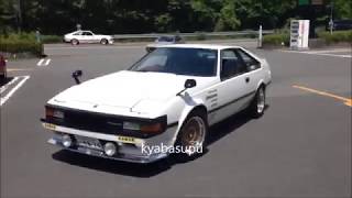 toyotaセリカXX軍団　爆音サウンド　1G G　M T　5M G　toyota　Celica　XX