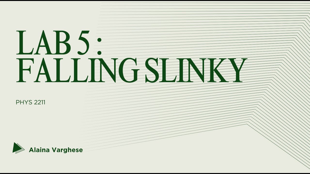 Georgia Tech Phys 2211 Lab 5 Falling Slinky Youtube
