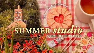 Summer Studio Day In My Life ✿ Pack Shop Orders ✿ Making Air Dry Clay Biscuit Coaster, Craft Hobby