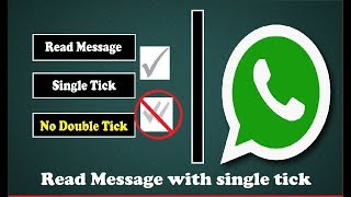 how to read whatsapp message with single tick (No double tick)