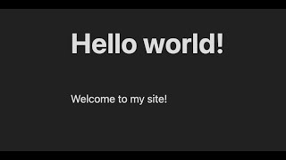 Ruby on Rails - "Hello World"