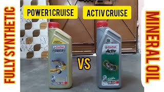 Castrol Activ Cruise (vs Castrol Power1 Cruise) - In depth Engine Oil comparison