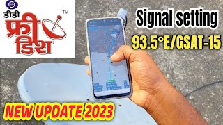 Dd free dish signal setting | dth signal setting mobile app | new update 2023