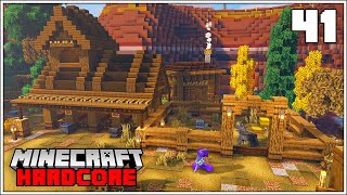 Minecraft Hardcore Let's Play - LET'S BUILD A HORSE STABLE!!! - Episode 41