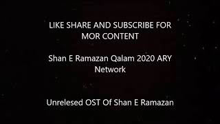 Shan E Ramazan Qalam (2020) |official OST | ARY Network.