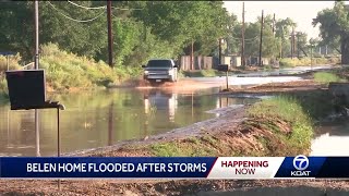 Belen home flooded after storms