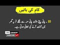 golden words about life kam ki baten hikmat ki batain in urdu ilm ki baten