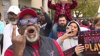 Houston Texans fans gather to send-off team ahead of Kansas City matchup