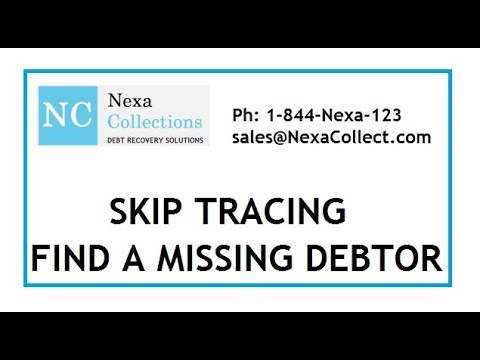 Skip Tracing - Find your missing debtor Skip Tracing - Find your missing debtor