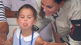 Watch Princess Charlotte Stick Her Tongue Out at Reporters!