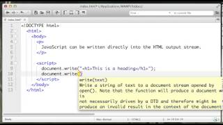 javaScript Day1 - How To - document.write