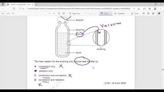 Transfer of Thermal Energy - Black, White and Silver Color Topical MCQs   Physics 5054 Physics 0625