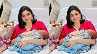 Alia Bhatt looks so Happy holding her Baby Girl with Ranbir Kapoor, Neetu Kapoor and in the Hospital