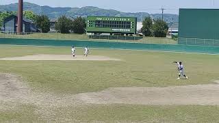 [高校野球]第9回福岡中央地区高校野球大会　玄界高校シートノックの様子　2022年4月17日