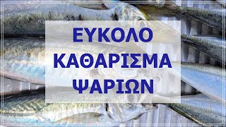 Εύκολο καθάρισμα ψαριών από ψαρά- πως καθαρίζω ψάρια εύκολα και γρήγορα- how to prepare fish fast